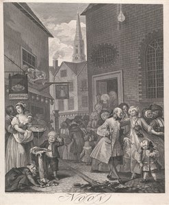 Die vier Tageszeiten, Platte II: Mittag von William Hogarth