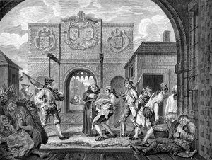 Die Tore von Calais von William Hogarth von William Hogarth