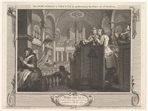 Der fleißige Lehrling, der die Pflicht eines christlichen Fleißes erfüllt