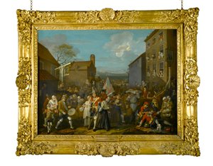 Der Marsch der Wachen nach Finchley, 1750