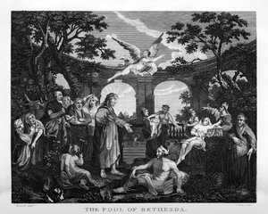 Der Teich von Bethesda von William Hogarth