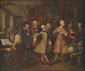 Der Werdegang eines Wüstlings - Der Empfang, 1720-1735, 1920 von William Hogarth