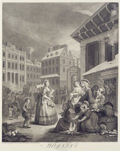 Tageszeiten: Morgen (Gravur) von William Hogarth
