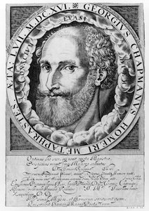 Porträt von George Chapman (ca. 1559-1634) ca. 1609-10 von William Hole