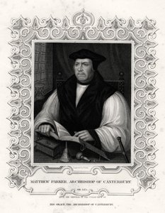 Matthew Parker, Erzbischof von Canterbury, 19. Jahrhundert von William Holl
