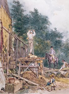 Dr. Monro inspiziert seine Ställe von William Holman Hunt