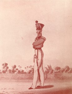 Offiziere der Madras-Armee-Leichten-Infanterie, um 1837-1843, 1909