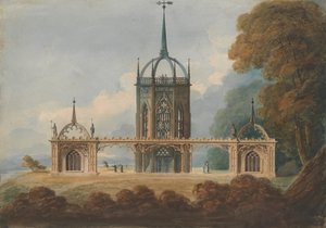 Entwurf für eine gotische Belle Vue von William Hurst Ashpitel
