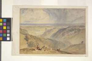 Arundel am Fluss Arun, nach JMW Turner von William II Ward