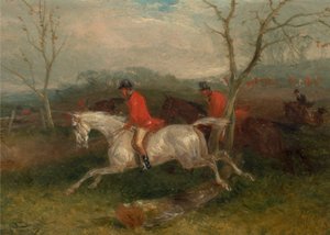 Fuchsjagd: An einem Zaun (Vollgeschrei)