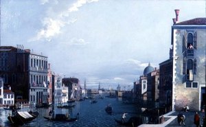 Der Canal Grande in Richtung Dogana und Dogenpalast von William James