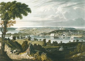 Stadt Washington von jenseits des Marinearsenals von William James Bennett