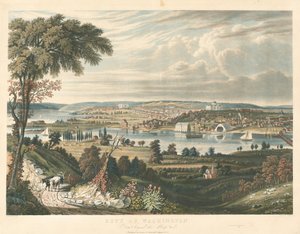 Stadt Washington: Von jenseits der Marinewerften von William James Bennett after George Cooke