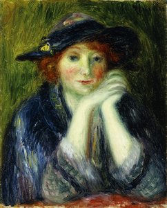Porträtstudie eines Künstler-Modells von William James Glackens
