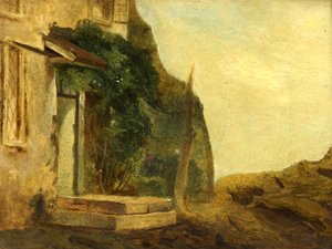 Eine Hüttentür von William James Muller