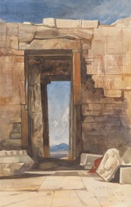 Ein Türrahmen in der Akropolis, Athen