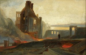 Bristol-Unruhen: Ruinen von Lagerhäusern in der Prince Street, ca. 1831