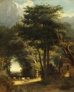 Landschaft mit der Kirche von Frenchay in der Ferne von William James Muller