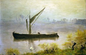 Ein Frühlingsmorgen an der Themse von William John Hennessy