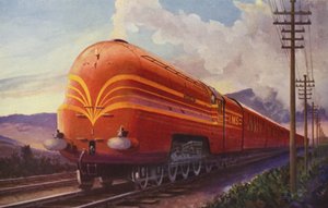 Der LMS stromlinienförmige "Mid-Day Scot" Express