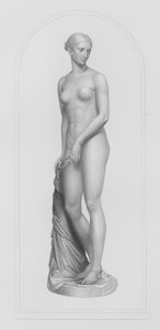 Die griechische Sklavin, graviert von W. Roffe nach der Marmorstatue von Hiram Powers (Gravur) von William John Roffe