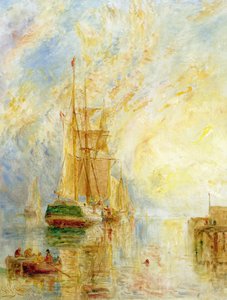 Boot im Hafen, Sonnenuntergang