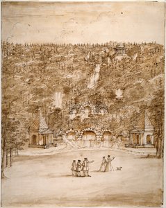 Chatsworth: Entwurf für einen Wasserfall, frühe 1740er Jahre