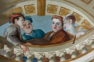 Die Decke der Königstreppe, Kensington Palace, London