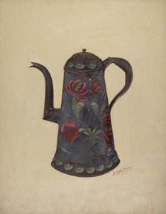 Toleware-Kaffeekanne