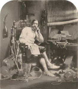 Don Quijote in seinem Studierzimmer