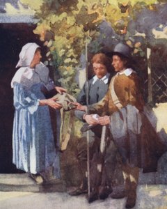 Illustration für The Compleat Angler von Izaak Walton (Farblithografie)