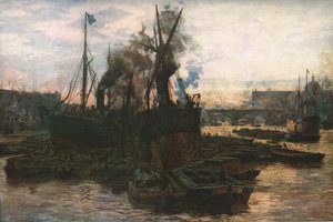 Das Pool von London, spätes 19. - frühes 20. Jahrhundert, um 1930 von William Lionel Wyllie