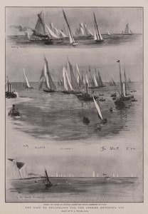 Das Rennen nach Helgoland um den Kaiserpreis von William Lionel Wyllie