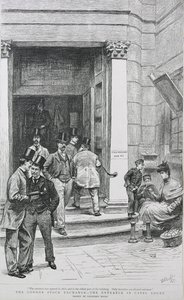 Eingang zur Börse in Capel Court, 1891 von William Lockhart Bogle