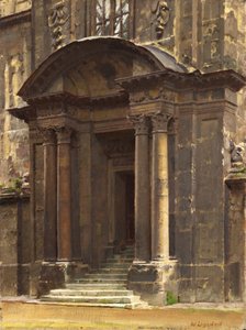 Die Veranda des alten Ashmolean, Oxford von William Logsdail