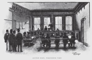 Auction Mart, Tokenhouse Yard von William Luker