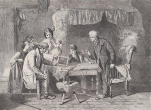 Großvaters Porträt, aus Illustrated London News, 4. Januar 1862 von William Luson Thomas