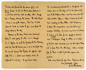 Brief von William Makepeace Thackeray an TW Gibbs, 12. September 1851