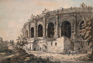 Das Amphitheater von Nîmes, Südfrankreich von William Marlow