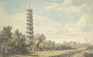 Blick auf die Wildnis in Kew, 1763