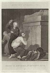 Heinrich II. gegeißelt am Grab von Becket von William Marshall Craig