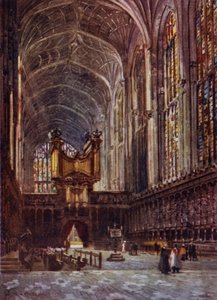 Kings College Kapelle Innenansicht vom Chor von William Matthison