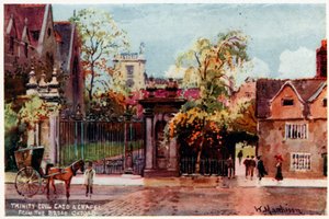 Trinity College, Tor und Kapelle, von der Broad St von William Matthison