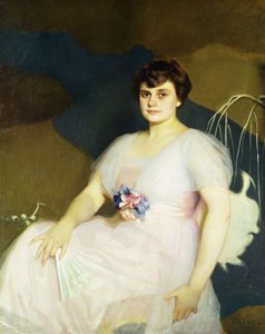 Porträt von Charlotte Parker Milne von William McGregor Paxton