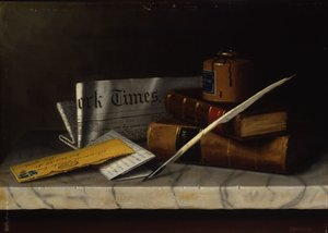 Stillleben mit Brief an Mr. Clarke, 1879