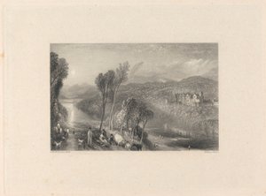 Abbotsford vom Nordufer des Tweed von William Miller
