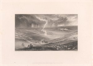 Feld von Waterloo mit Blitz von William Miller