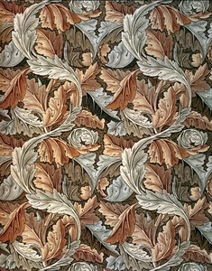 Acanthus Tapete, entworfen von William Morris (1834-96)