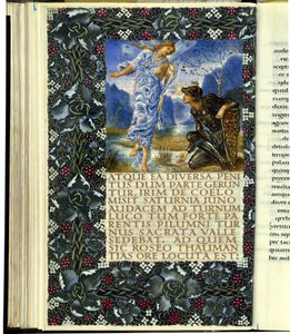Iris erscheint vor Turnus, Eröffnung von Buch IX der "Aeneis" von Virgil