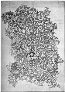 Trent-Muster bedrucktes Leinen, 1892 1934
